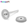 OOTDTY 5pcs/set Dremel Accessories Diamond Grinding Wheel Saw Circular Cutting Disc Dremel Rotary Tool Diamond Discs