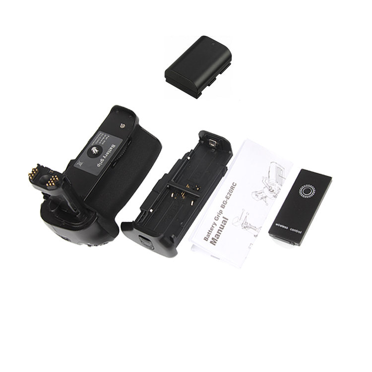BG-E20 Battery Grip + IR Remote Control + LP-E6, LPE6 Battery for Canon EOS 5D Mark IV 5DIV 5D4 DSLR Camera.