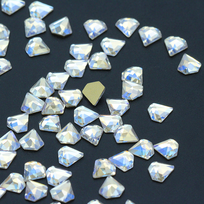 Top Pretty Diamond Flat Back Gule on Crystal Rhinestones Flatback Top Stone Glass Strass Decoration Perfect for Nails Art Craft