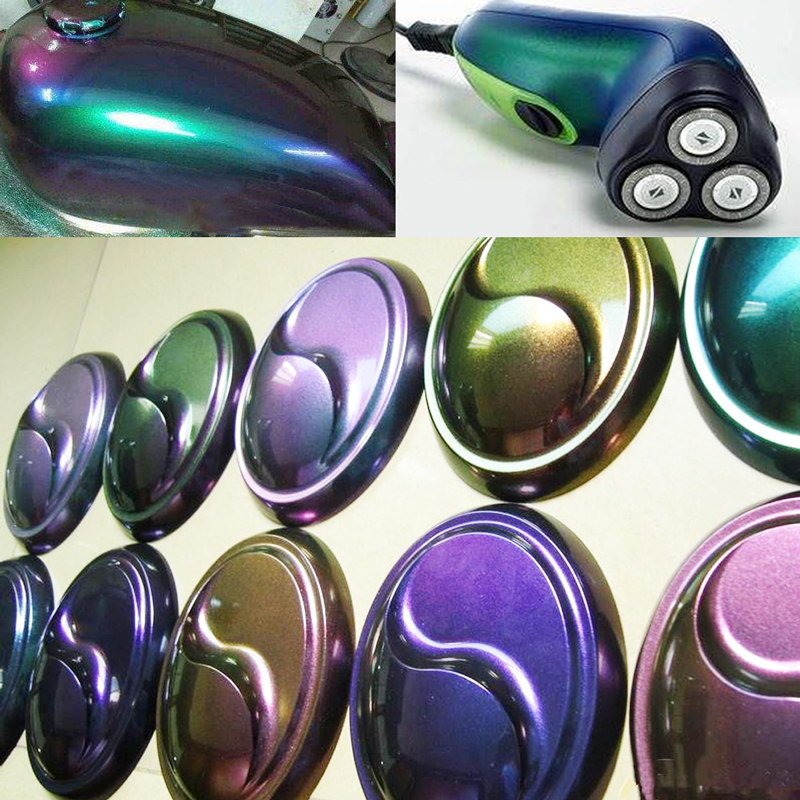 YB58 Chameleon Pigments Acrylic Paint Powder Coating Chameleon Dye for Cars Arts Crafts Nails Chrome