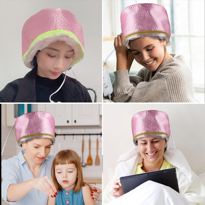 Thermo-cap for hair gorro termico para cabello tratamiento hair steamer cap nurse hair cap Household hat Hair care hair EU Plug