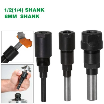 1/4 Inch Shank / 1/2 Inch Shank / 8MM Shank high quality bits Router Collet Extension Engraving machine extension rod