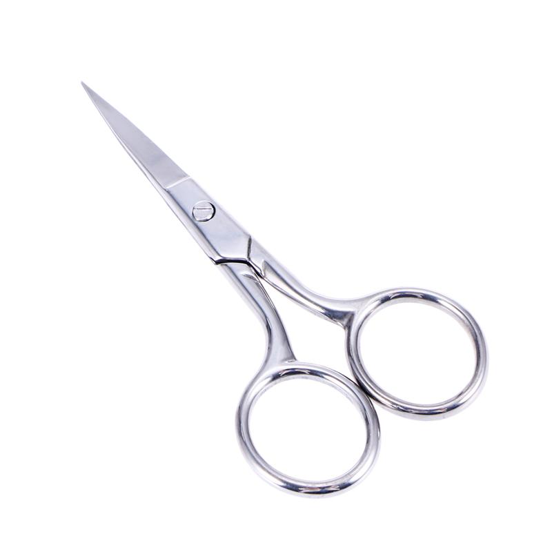 Makeup Scissors Stainless Steel Nose Hair Scissors Beard Eyebrow Facial Hairs False Eyelashes Trimmer With Sharp Edge Blades