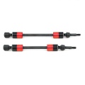2Pcs Hard Steel CVD Universal Joint Drive Shaft Axle Upgrade Accessories for Traxxas 1/10 E-Revo Summit RC Car
