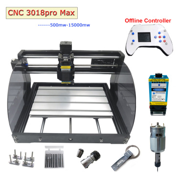 CNC 3018 Pro Max Laser Engraving Machine Power 0.5W-15W 3axis Router DIY MINI Woodworking Laser Engraver With Offline Controller