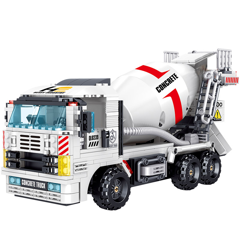 Technic Concrete Mixer Dump Truck Building Blocks City Construction Engineering Car Bricks Educational Toys For Children Gifts