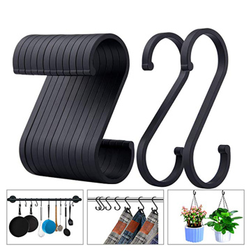 12 PCS Space Aluminuml Practical Hooks S Shape Kitchen Railing S Hanger Hook Clasp Holder Hooks For Hanging Clothes Handbag Hook