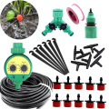 5-40m Automatic Watering Kits Adjustable Dripper With 1/4" Microtubing 2-Ways Hose Splitter Garden Watering Tools Drip Fittings