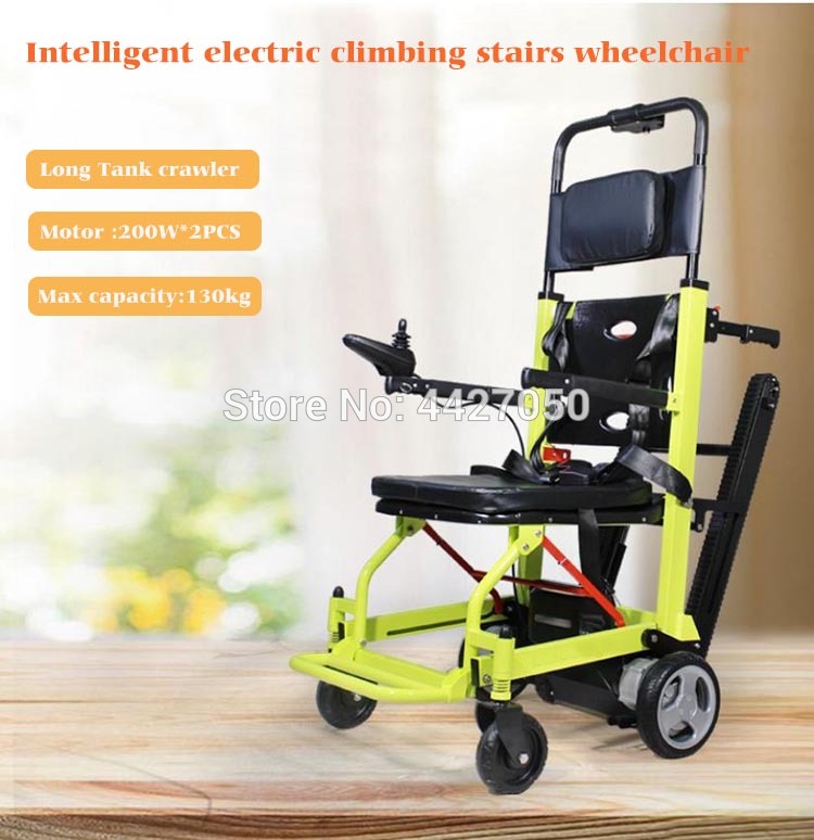 Comfortable Electric Trolley Chair Lift Hospital Stair Climbing Wheelchair Electric Stair Wheelchair For Elderly with Joystick
