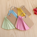 Kraft Paper Binder Ring Easy Flip Flash Cards Study Memo Pads Bookmark School Office Supply Student Stationery