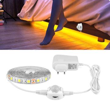 Wireless PIR Motion Sensor LED Night light DC12V LED Adhesive Tape Strip Night lamp for home Bedroom Kitchen Wardrobe Decor