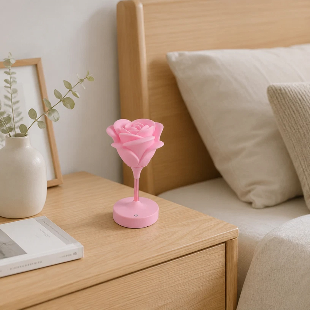 Nightstand Flower Lamp