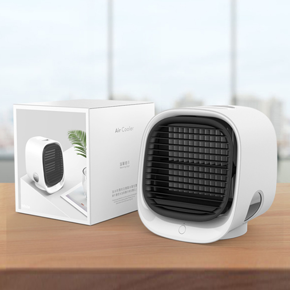 Mini Portable Air Conditioner Conditioning Humidifier Purifier USB 7 Colors Light Desktop Air Cooler Fan With Water Tanks