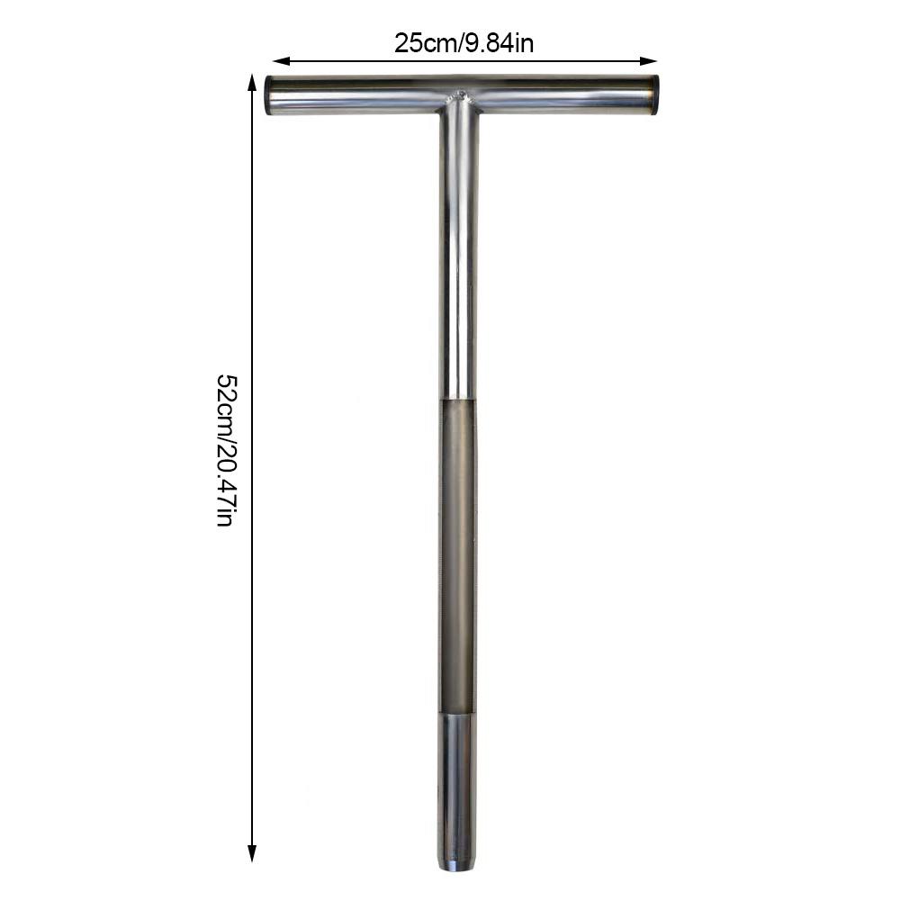 Soil Sampler Probe 21 "Stainless Steel Tubular T-Handle Style Golf Field Sampling Earth Turf Lawn Maintenance Tool