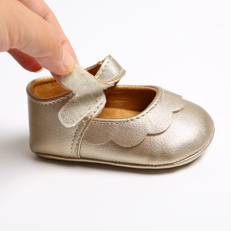 Baby PU Leather Baby Girl Shoe Baby Moccasins Moccs Shoes Infant First Walkers Soft Soled Non-slip Footwear Crib Shoes