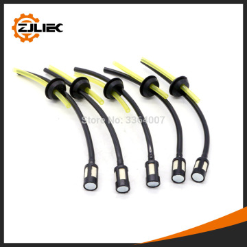 5 sets fuel hose pipe with fuel filter for brush cutter trimmer gasoline pipe in and out,kock,tube holder fuel filter