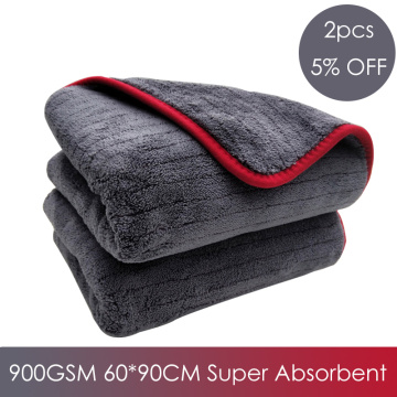 DSMOTEK Car Washing Cloth Super Absorbent Car Wash Microfiber Towel 60*90cm 900GSM Thick Car Cleaning Drying Cloth Towel Rag
