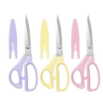 1PC High Quality Stainless Steel Sewing Scissors Fabric Shears for Embroidery Cross Stitch with Cover Tailor's Scissors