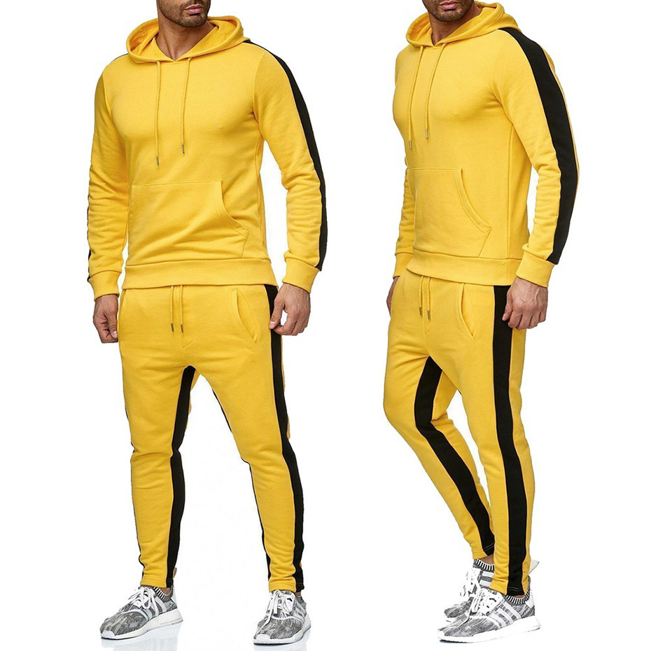 Men Sport Suit Training Suit Sport Wear Running Tracksuit Men 2 Pieces Autumn Running Sweatshirt Sports Set Gym Clothes