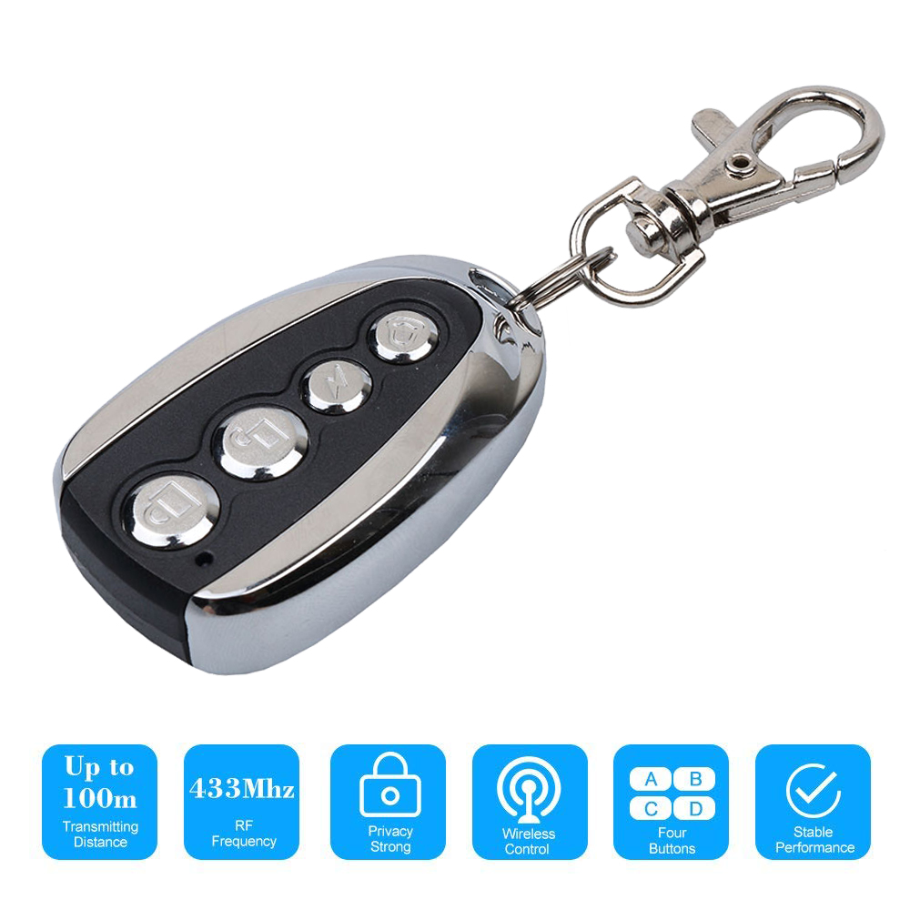 kebidumei Remote Control Cloning Gate for Garage Door Car Alarm Products Keychain 433 Mhz