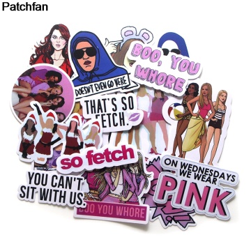 Patchfan 20pcs Mean girls Creative badges DIY decorative stickers style DIY PC wall notebook phone case scrapbooking album A1921