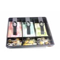 Money Counter case hard plastic case 6 Box new Store Use Money Classify store Cashier Drawer box cash drawer tray