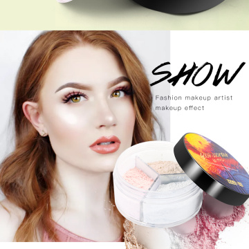 Three-color Setting Powder Loose Powder Long-lasting No-take-off Natural Waterproof and Sweat-proof Face Makeup Oil Control