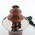 New Mini Chocolate Fountain Three Layers Creative Design Chocolate Melt With Heating Fondue Machine DIY Mini Waterfall Hotpot
