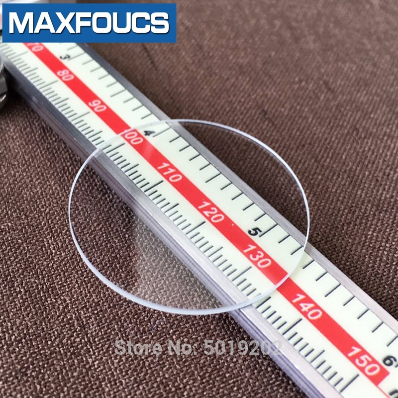 Watch glass Mineral glass Flat Thick 1.0 mm diameter 20 mm to 29.5 mm Transparent crystal Watch parts 1pieces