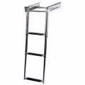 3-Step Under Platform Boat Boarding Stainless Steel Telescoping Ladder