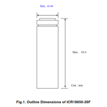 Samsung ICR18650-26F Genuine Flat