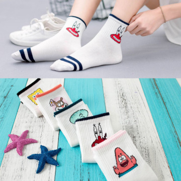 Hot Fashion Cartoon Character Cute Short Socks Women Harajuku Cute Patterned Ankle Socks Hipster Skate Ankle Funny Socks Female