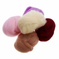 1 Set 5g 17 Colors Merino Wool Fibre Roving For Needle Felting DIY Hand Spinning Fibre Arts Doll Needlework