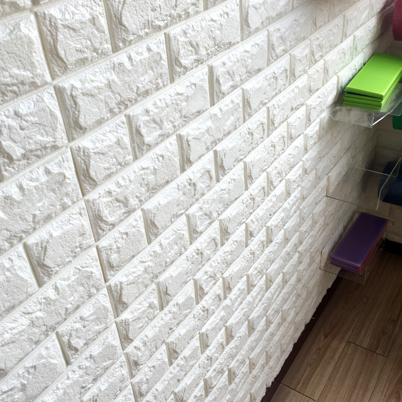 NEW 3D Brick Wall Stickers Wallpaper Decor Foam Waterproof Wall Covering Wallpaper for Kids Living Room DIY Background