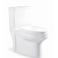 Siphon White Round Bowl One Piece Toilet