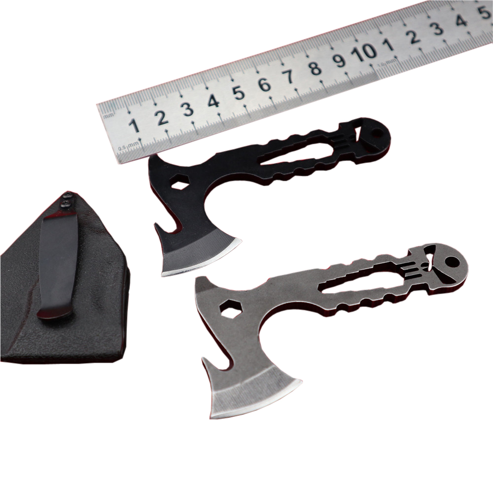 MASALONG EDC Multi-functional High Hardness Blade Mini Tool-Skeleton Axe Kni173