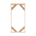 Natural Wood Frame For Canvas Painting Picture Factory Provide DIY Wall Photo Frame Poster Frame For Wall Pictures Multi-size