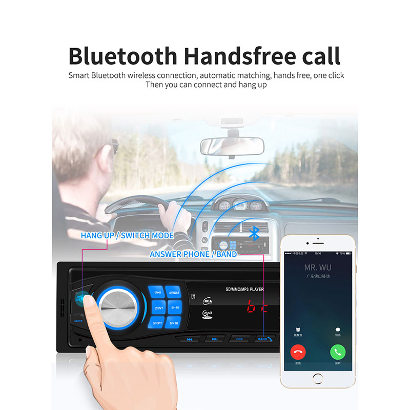 Essgoo Car Radio 1 Din Bluetooth Car Stereo In-dash FM Aux Input Mp3 USB WMA AUX IN FM Car Player Autoradio DAB RDS AM Optional