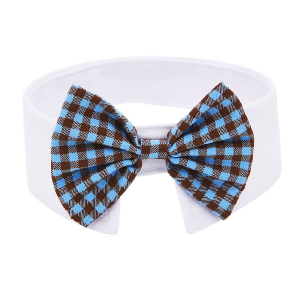 Pet Bow Ties Classic Plaid Print Cat Bow Tie Adjustable Pet Bowtie Collar for Cats Small Puppy Dogs Kitten Apparel Accessories