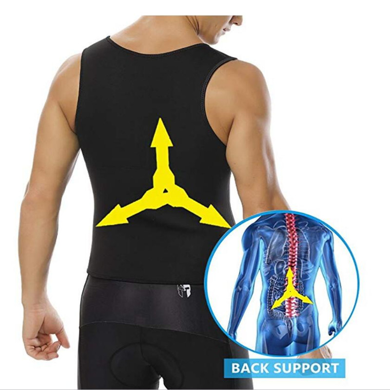 New Body Shapers Men's Compression Slimming Shirt Men Shaper Shirt shirts Top Slimming Undershirts Men Sweat Sauna Waist Shapers