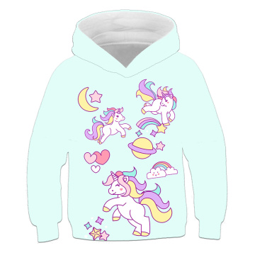 2020 Unicorn 3D cartoon Brand New Spring Kids hoodies For Boys Girls Fashion Print Sweatshirts child polyester Outwear Clothes