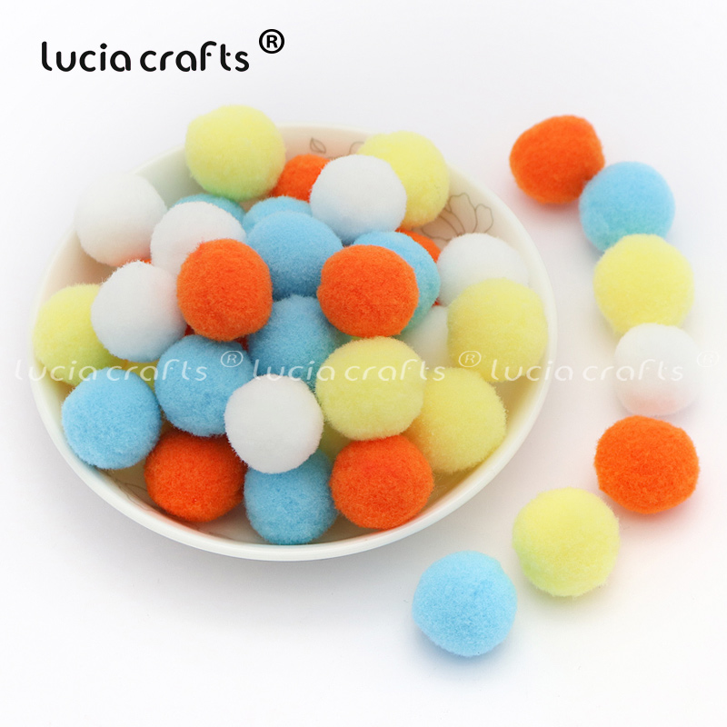 8mm/10mm/15mm/20mm/25mm/30mm Multicolor Pompom Pom Poms Balls DIY Kids Toys Wedding Decor Sewing Supplies Plush Crafts K0403