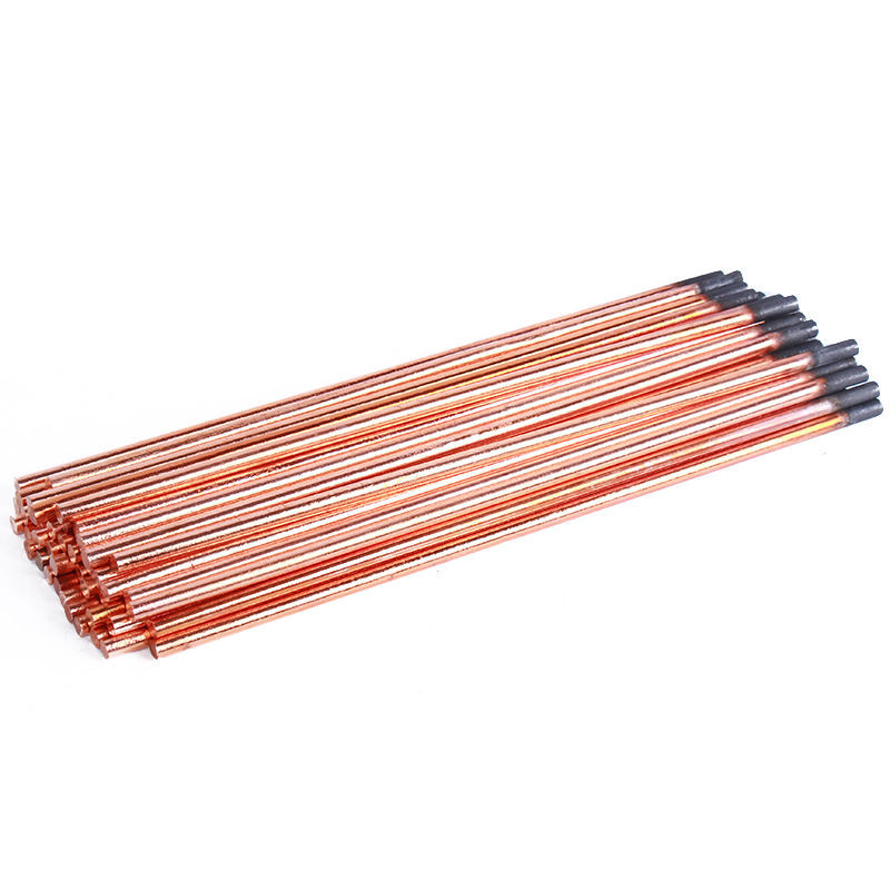 10pcs Air Carbon Arc Gouging Rods Copper Round Graphite Electrode Rod for DC Gas Gouging Gun Electrode Carbon Rod
