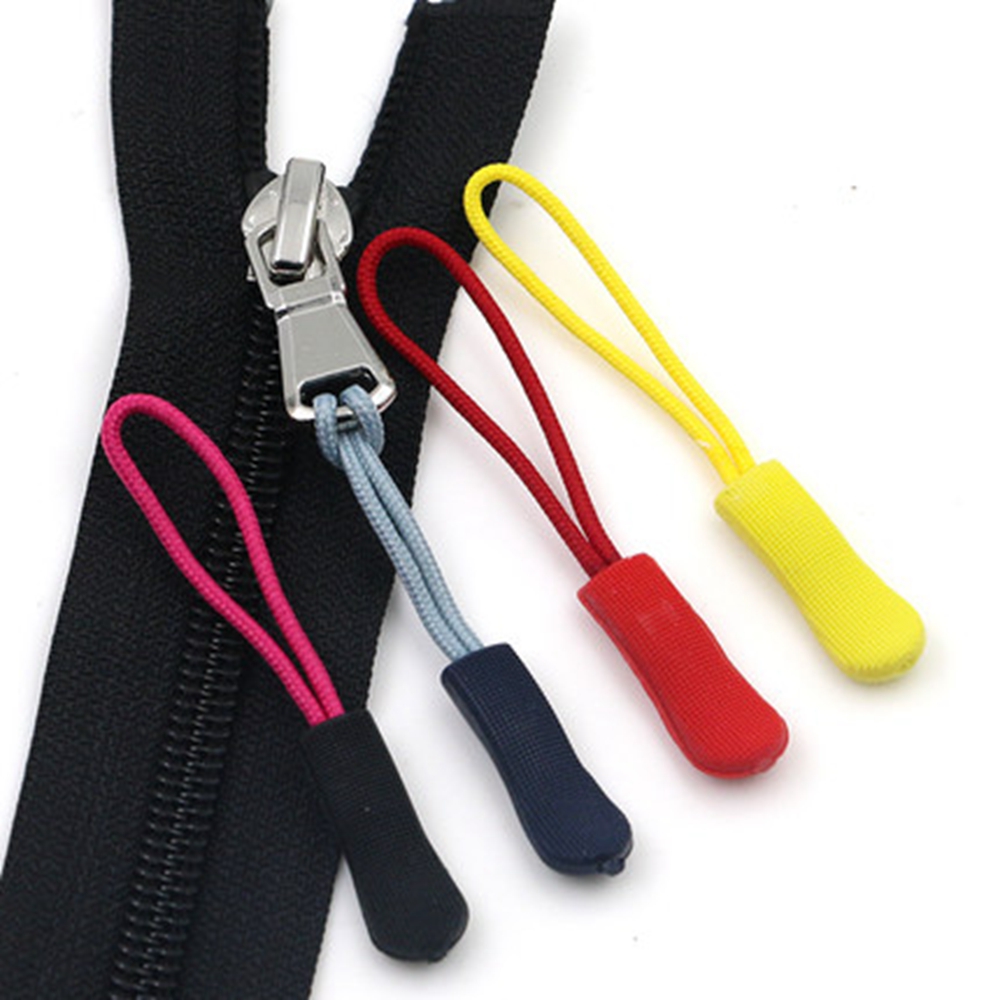 20pcs Zipper Pull Puller End Fit Rope Tag Fixer Zip Cord Tab Replacement Clip Broken Buckle Travel Bag Suitcase Tent Backpack