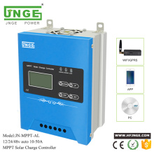 JNGE Power MPPT Solar Charge Controller 30A 40A 50A for 12V 24V 48V AUTO PV System Solar Regulator