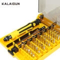 KALAIDUN Precision 45 In 1 Screwdriver Set Electron Torx Mini Magnetic Hand Tools Kit Opening Repair Phone Hardware Tool