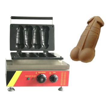 Electric 4 pcs Penis Shape Waffle Maker Machine 4PCS Electric Hot Dog Baker Big Cock Lolly waffle Sticks