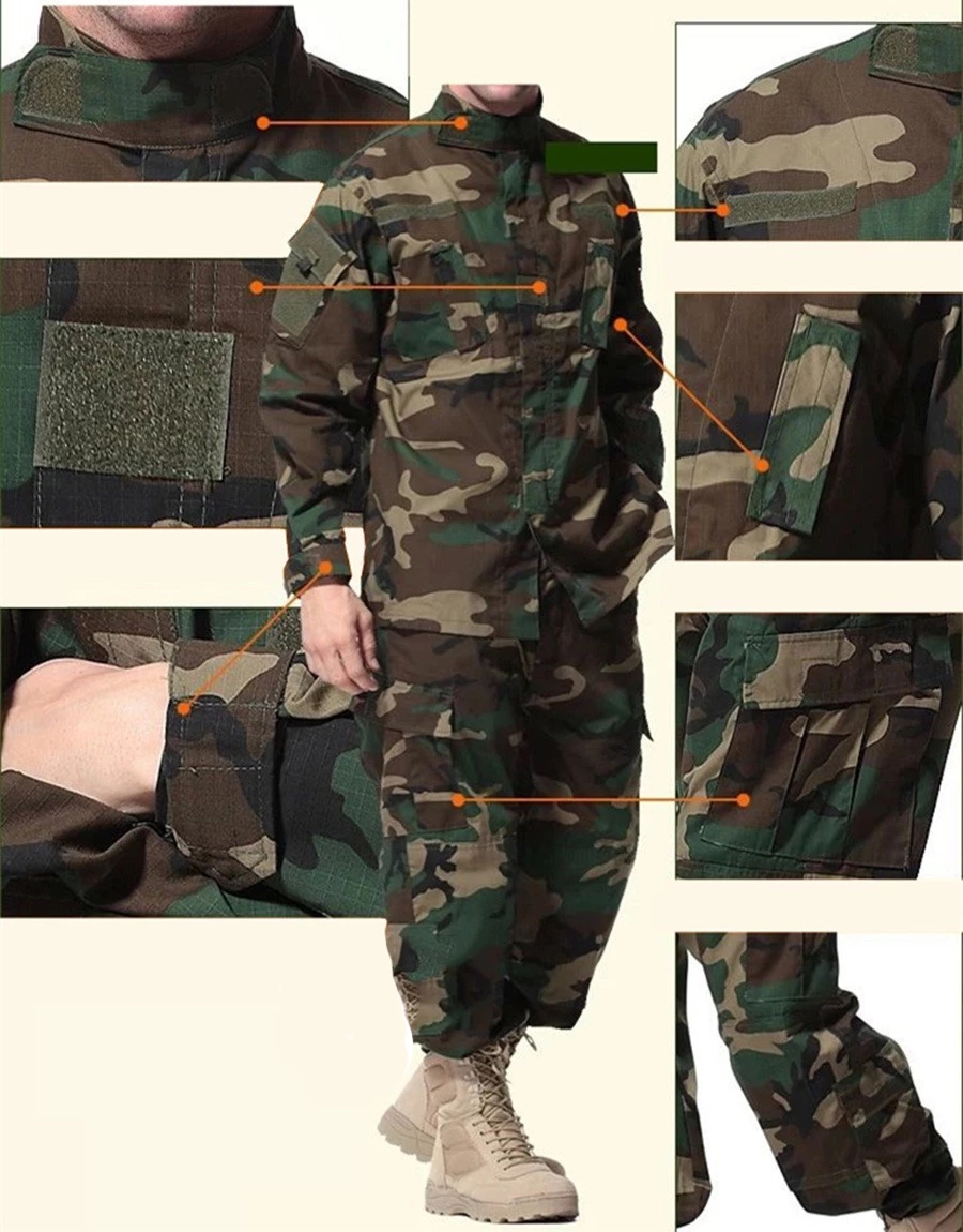 Woodland Digital CamouflageTactical Uniform Army Military Combat Uniform Cs Airsoft Hunting Uniform Shirt + Pants