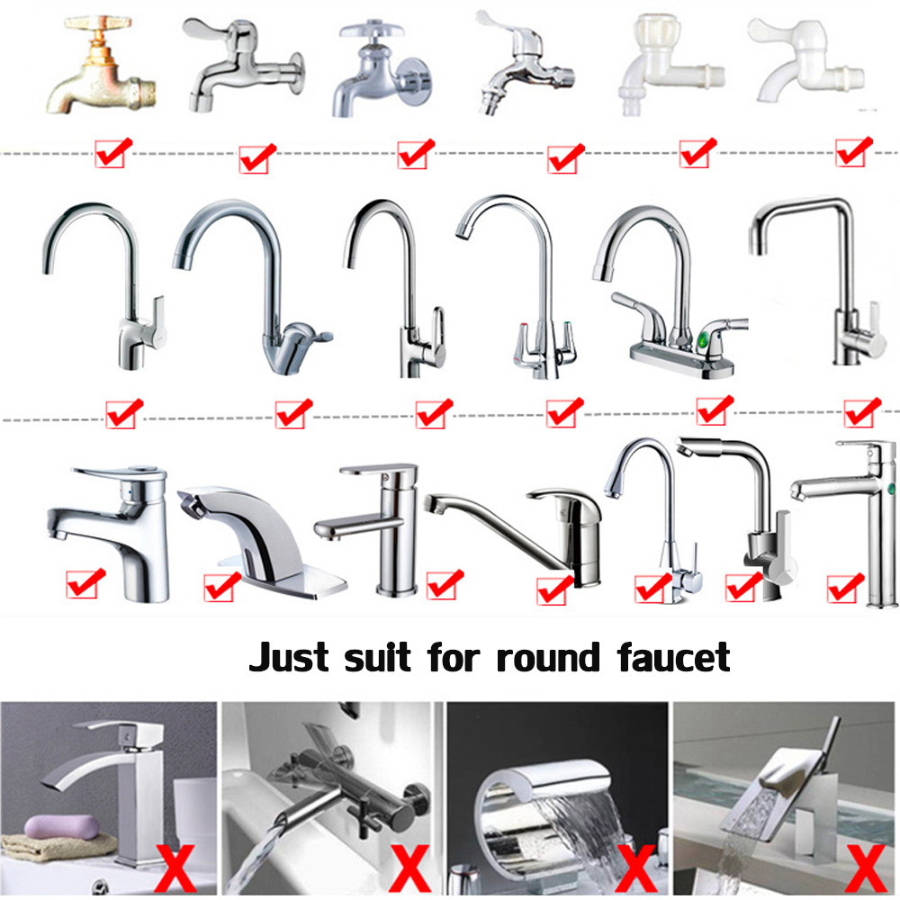Adjustable Water Tap Extension Filter Shower Water Tap Bathroom Faucet Extender Home Kitchen Accessories Kitchen