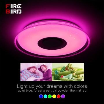 MAKELONG,Modern,LED Ceiling Lights,Bluetooth Speaker,RGB, Dimmable,App,Remote Control,36W,52W,Music,Bedroom,Living Room Lamp